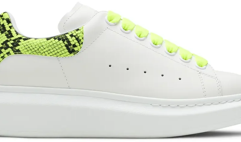 Alexander McQueen Oversized Sneaker 'Snake Print - White Yellow'