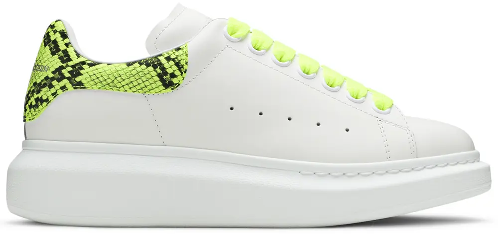 Alexander McQueen Oversized Sneaker 'Snake Print - White Yellow'