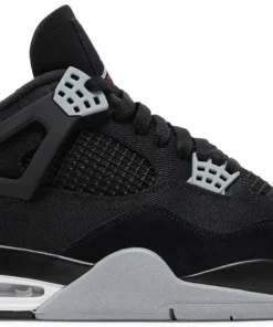Air Jordan 4 Retro Black Canvas