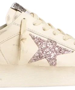 Golden Goose Stardan White Pink Glitter
