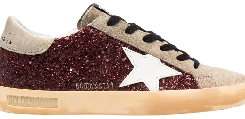 Golden Goose Superstar Bordeaux Glitter