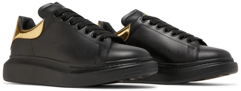 Alexander McQueen Oversized Sneaker Black Gold - immagine 3
