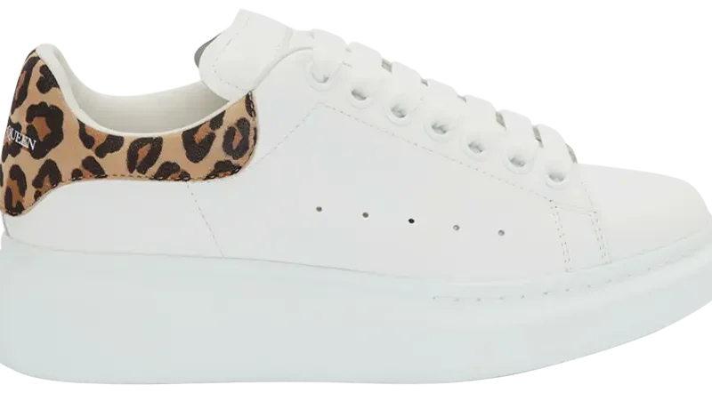 Alexander McQueen Oversized Sneaker 'White Leopard'