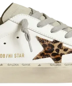 Golden Goose Hi Star White Leopard