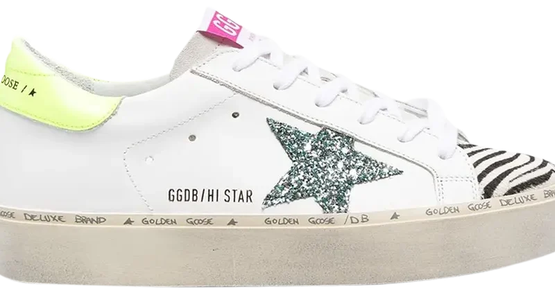 Golden Goose Hi Star White Zebra
