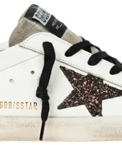 Golden Goose Superstar White Coffee Brown Glitter