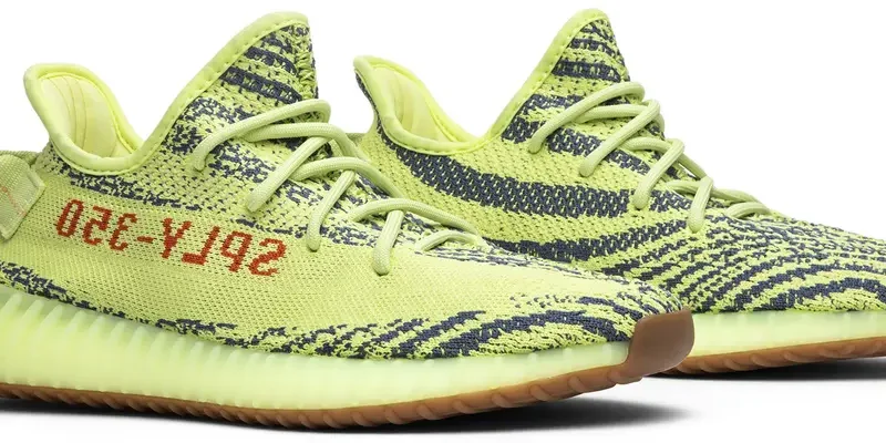 Alternative view of Adidas Yeezy Boost 350 V2 Semi Frozen Yellow