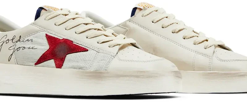 Alternative view of Golden Goose Stardan White Blue Red