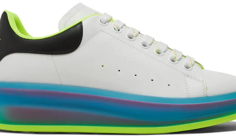 Alexander McQueen Oversized Sneaker 'Transparent Sole - White Iridescent'