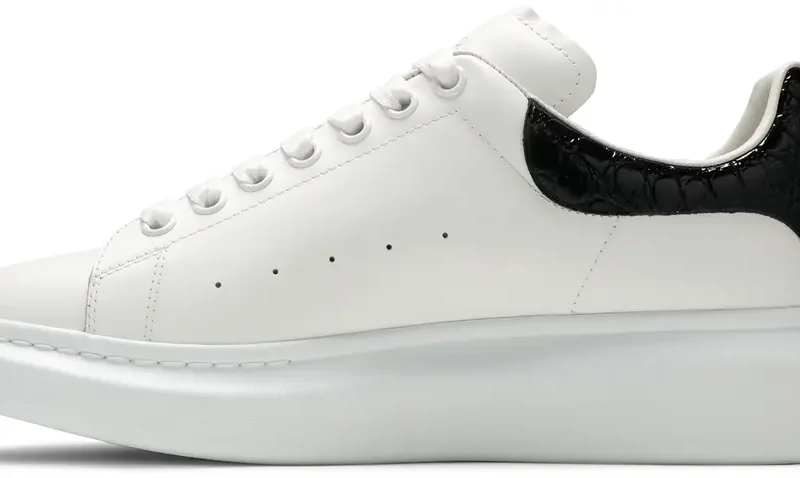 Alternative view of Alexander McQueen Oversized Sneaker 'Black Crocodile'