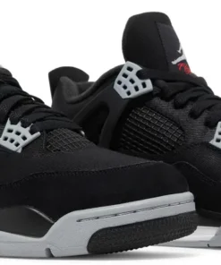 Alternative view of Air Jordan 4 Retro Black Canvas