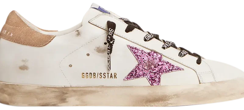 Golden Goose Superstar White Lavender Glitter