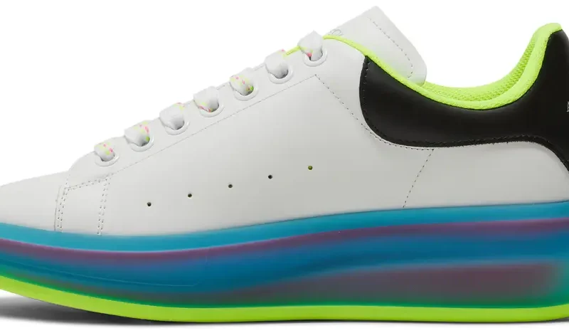 Alternative view of Alexander McQueen Oversized Sneaker 'Transparent Sole - White Iridescent'