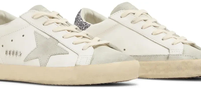 Alternative view of Golden Goose Superstar White Grey Glitter