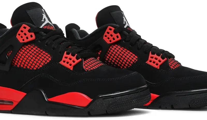 Alternative view of Air Jordan 4 Red Thunder