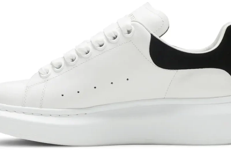 Alternative view of Alexander McQueen Oversized Sneaker 'Camoscio White Black'