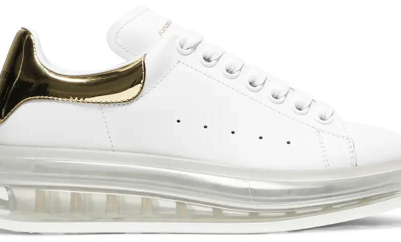 Alexander McQueen Oversized Sneaker 'Clear Sole - White Gold'