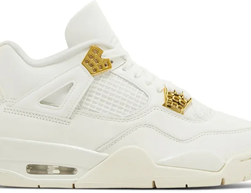 Wmns Air Jordan 4 Retro Metallic Gold