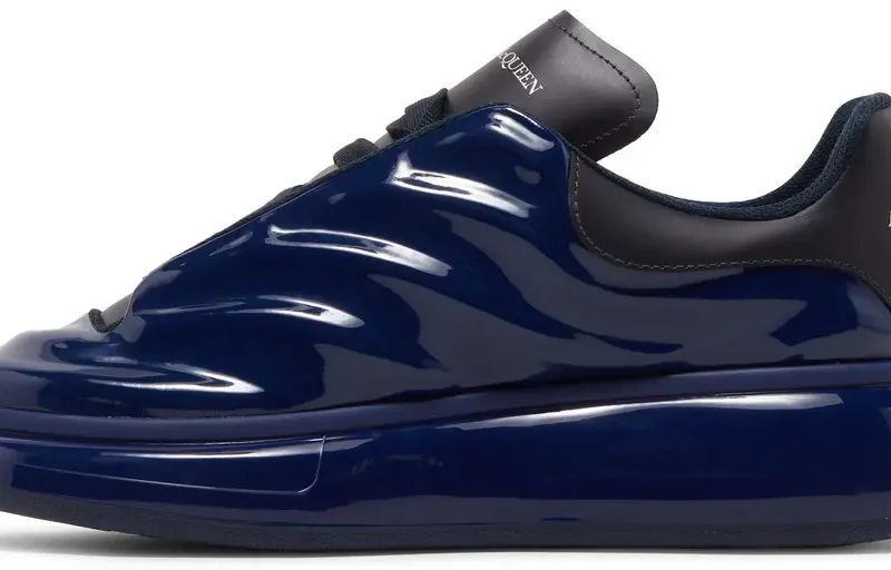 Alternative view of Alexander McQueen Oversized Sneaker 'Lux Gloss - Navy'