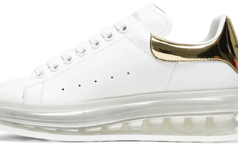 Alternative view of Alexander McQueen Oversized Sneaker 'Clear Sole - White Gold'