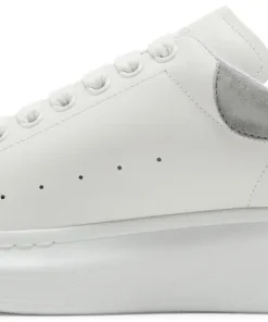 Alternative view of Alexander McQueen Oversized Sneaker 'White Grey Suede'