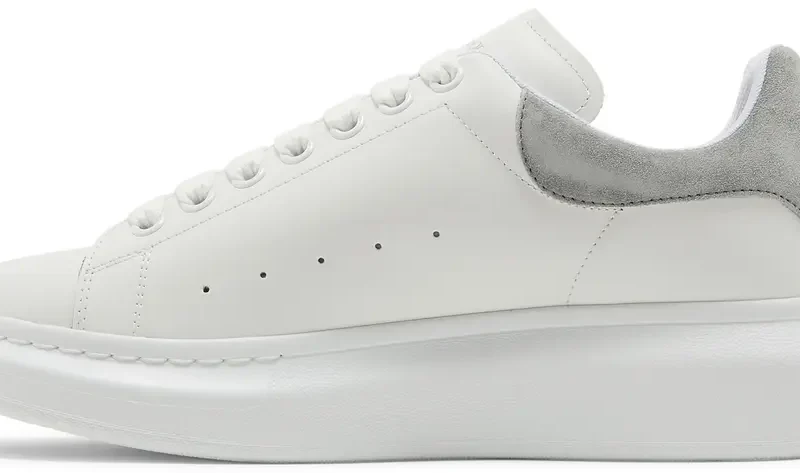 Alternative view of Alexander McQueen Oversized Sneaker 'White Grey Suede'